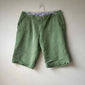 Horny Toad Women's Size 8 Green Bermuda Summer Rayon‎ Blend Shorts
